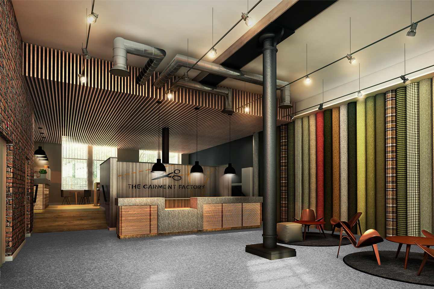 The Garment Factory Reception area